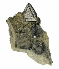 Triangular Tetrahedrite Crystal