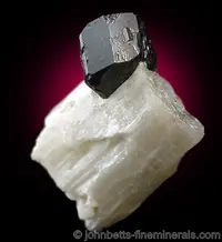 Titanite on Contrasting Calcite