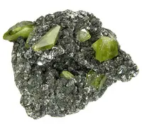 Green Titanite on Clinochlore Matrix