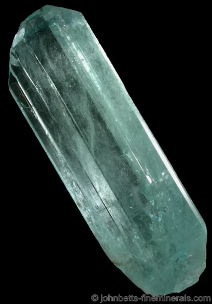 Elongated Bluish-Green Topaz