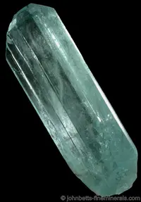 Elongated Bluish-Green Topaz