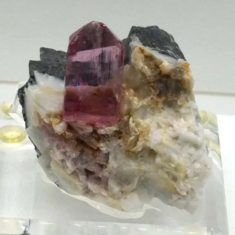 Pink Topaz in Matrix