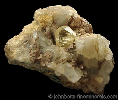 Classic Yellow Topaz in Matrix