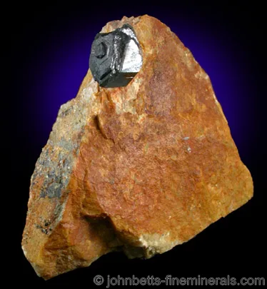 Uraninite Crystal in Matrix