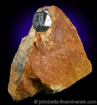 Uraninite Crystal in Matrix