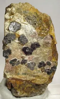 Uraninite Crystals in Matrix
