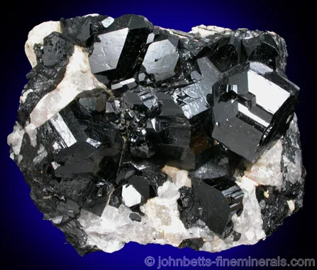 Uvite Crystals on Quartz