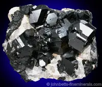 Uvite Crystals on Quartz
