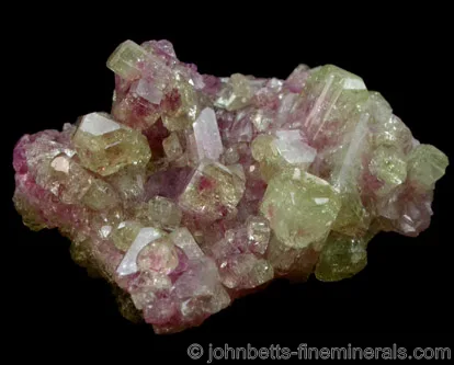 Multicolored Vesuvianite Crystals