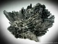 Radiating Bladed Dark Vivianite