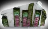Elbaite Slice in Matrix