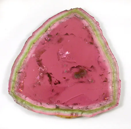 Watermelon Tourmaline Slice