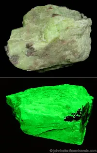 Massive Apple-Green Willemite