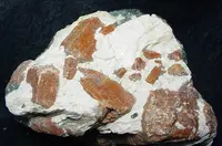 Willemite Crystals in Calcite