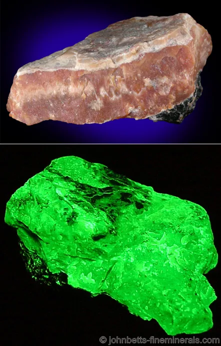 Reddish-Brown Willemite Vein