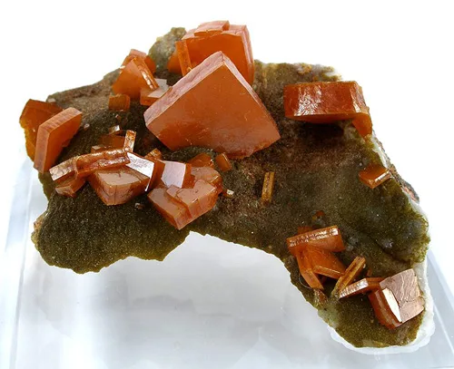 Stubby Wulfenite Crystals