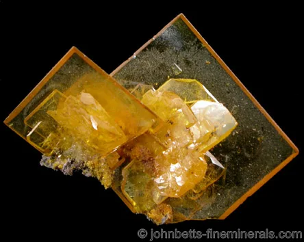 Transparent Bladed Wulfenite