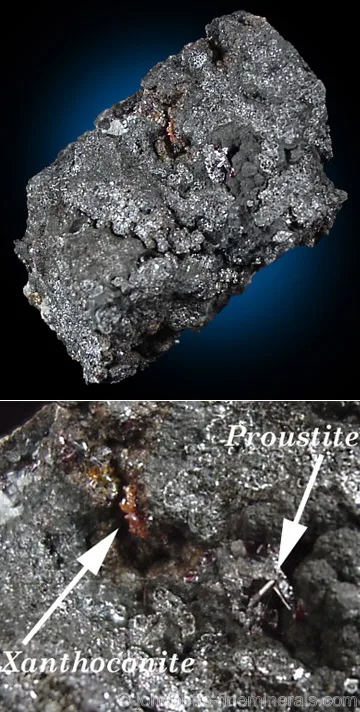 Xanthoconite with Proustite