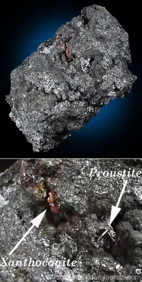 Xanthoconite with Proustite