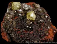 Yellow Adamite Crystals