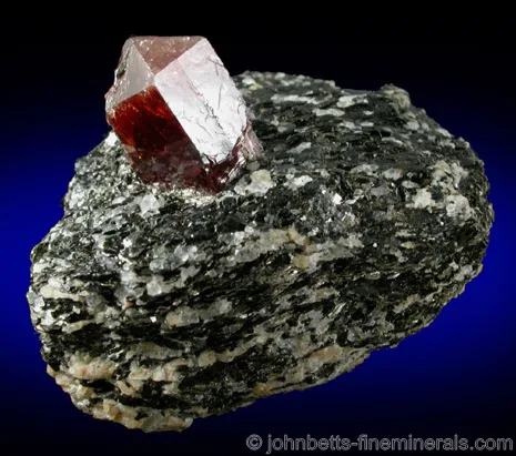 Zircon Pyramidal Crystal on Matrix